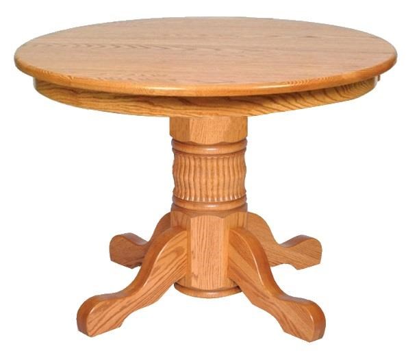 Wayside Custom Furniture Kountry Knob Traditional Tulip Single Pedestal